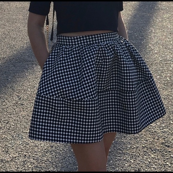 Express black and white polka dot skirt - Picture 6 of 6